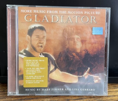 GLADIATOR MORE MUSIC FROM THE MOTION PICTURE Hans Zimmer 2001 CD Excellent Cond