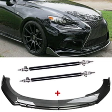 Carbon Front Bumper Lip Splitter Spoiler Body Kit For Lexus IS250