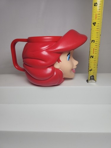 Applause DISNEY Ariel LITTLE MERMAID Figural Vinyl Character Head Kid’s Cup Mug - Picture 9 of 11