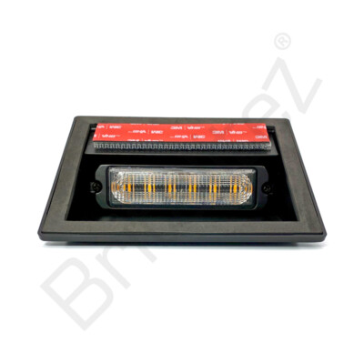 Brititez LED blinkendes Armaturenbrettlicht Dual gelb/weiß 12/24V Erholungswarnung