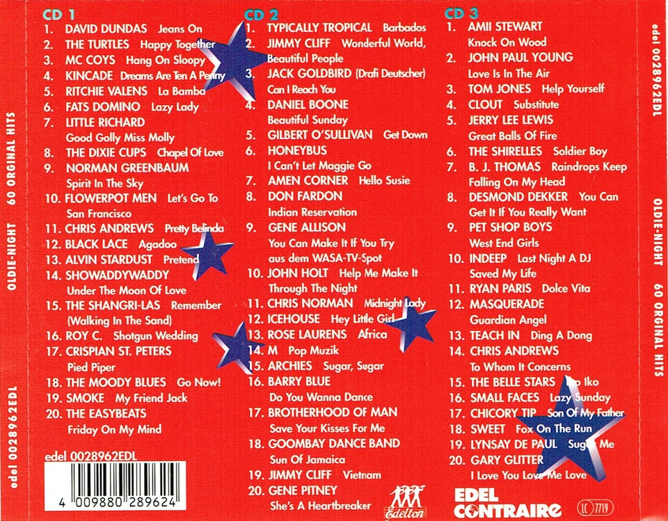 (3CD's) 1. Oldie-Night - The Smoke, The Easybeats, Roy C., Masquerade, Icehouse - Bild 2 von 2