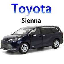 Toyota Sienna 2022 Modelo Coche Diecast Azul Escala 1/18 Colección Paudi Regalo Juguete