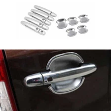 For Toyota RAV4 2009-12 Chrome Outside Side Door Handle Bowl Cover Trim 15PCS