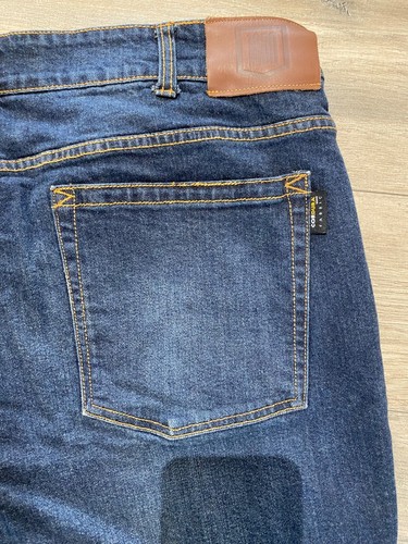 Icon MH1000 Mens 42X34 Codura Stretch Motorcycle Racing Riding Blue Denim Jeans - Picture 11 of 11