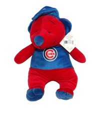 Chicago Cubs official red  blue stuffed, plush 14" bear GOOD STUFF 2006, NEW