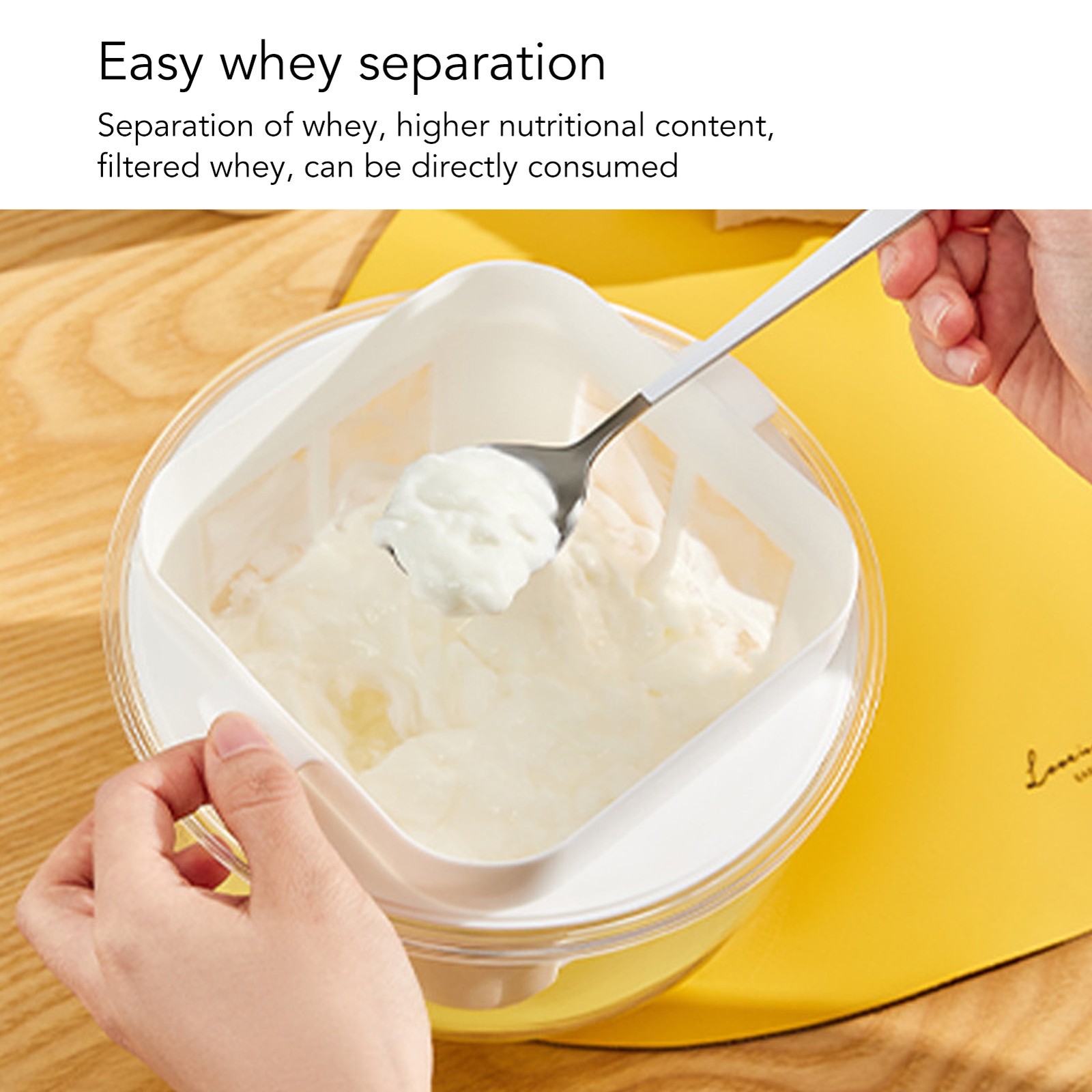 Yogurt Whey Separator Round Large Capacity Efficient Fine Mesh Yogurt Maker Filt