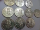 (10)pc Roll 1958 CANADA SILVER  DOLLARS  6.0 troy oz