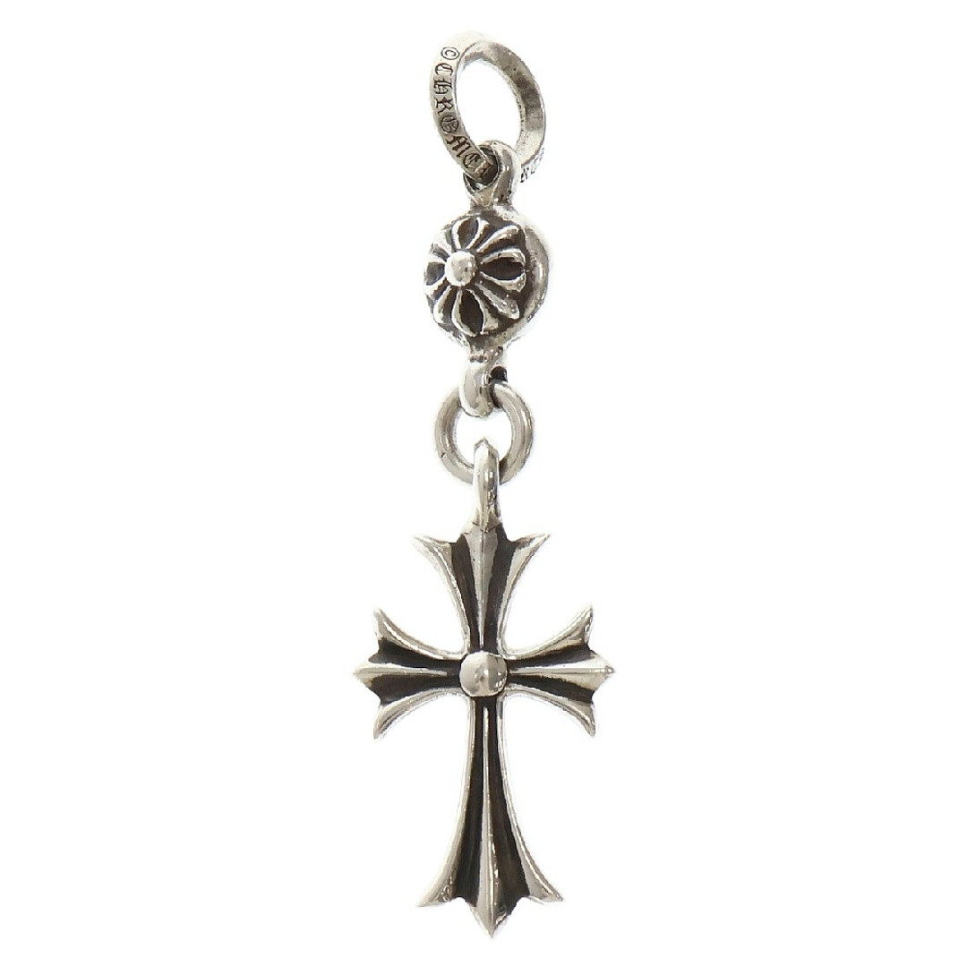 CHROME HEARTS 1B TNY CH CRS 1 Ball Tiny Cross Charm Silver CHROME HEARTS 1B TNY CH CRS 1 Ball Tiny Cross Charm Silver
