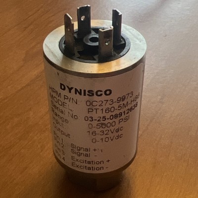  Dynisco PT160-5M-H86 Pressure Transducer 0-5,000 PSIG, Used, Free ship  