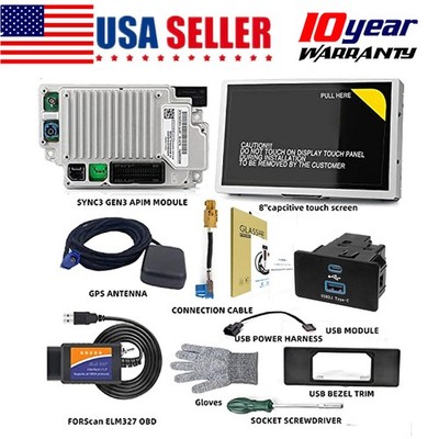 SYNC 2 to SYNC 3 3.4 Upgrade Carplay KIT FIT For Ford Sync3 NA224 GPS HD US NEW