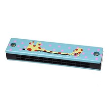 Giraffen Muster Dual Reihen 32 Loch Kinder Mundharmonika Harmonika Bla1032