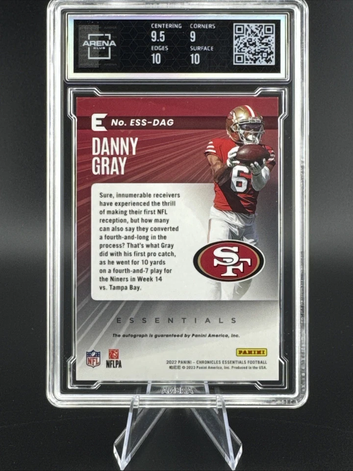 2022 Panini Chronicles Essentials Auto #ESS-DAG Danny Gray 94/199 AC 9.5/10 - Image 2 of 2