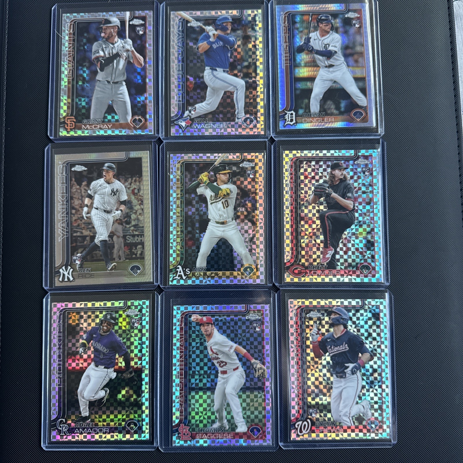 2025 Topps Chrome - RC Lot Including Dylan Crews, Ben Rice, Max Muncy,  & More.
