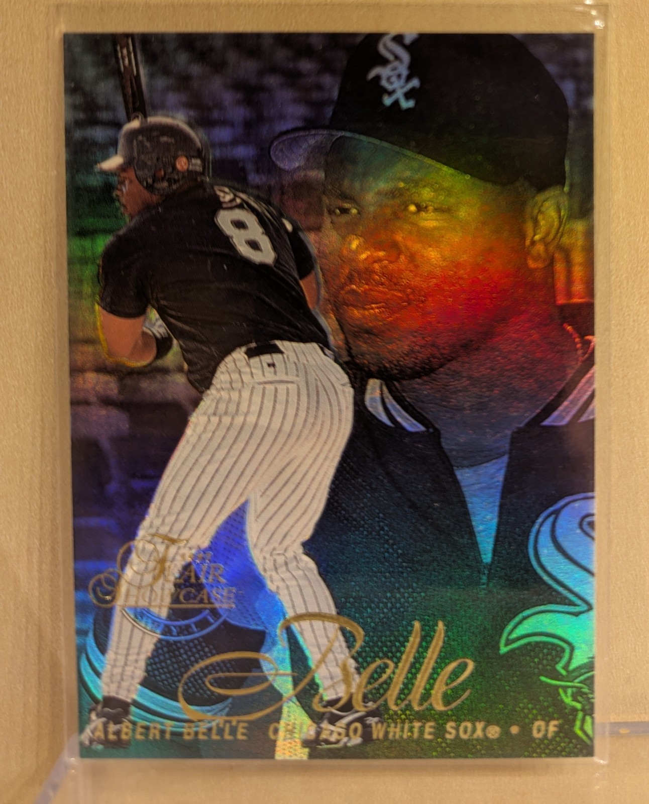 1997 Flair Showcase ROW 2 #48 Albert Belle White Sox Refractor RARE PARALLEL