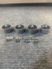 Yamaha YP-D6 Turntable Isolation Feet Set (4) w/ Plates & Screws — Original