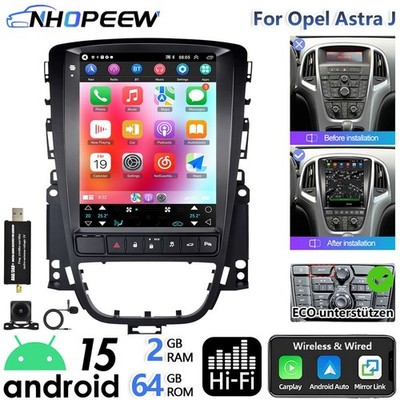 Für Opel Astra J ECO Carplay DAB+ Android 15 Autoradio GPS Navi FM RDS HiFi 64GB