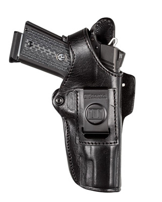 Right Hand Black Leather 4-in-1 IWB OWB SOB CD Holster - Choose Gun
