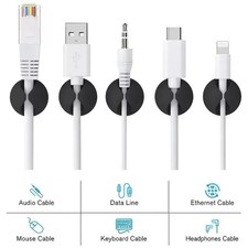 50Pcs Adhesive Cable Clips Cord Organizer Wire Management for Car Office