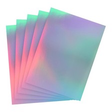 11"x8.5" Holographic Cardstock, 24 Pack Metallic Iridescent Mirror Paper