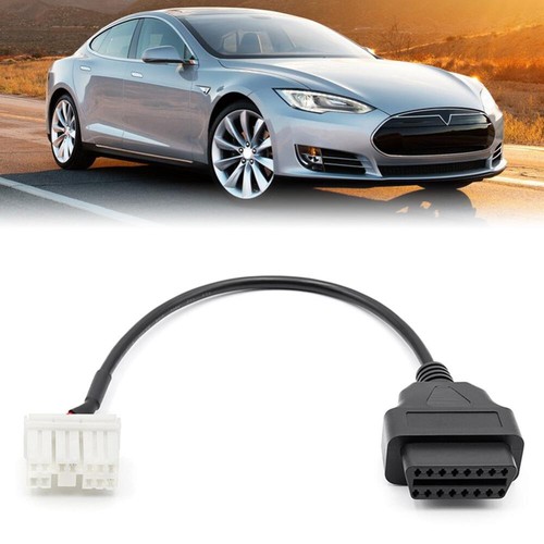 12Pin OBD2 Adapter For Tesla Model S/X 2012-2015 Diagnostic Cable Scan N ☋ - Foto 5 di 6