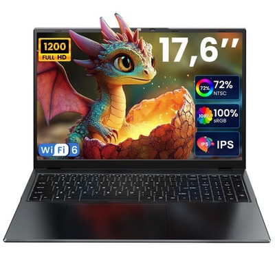 New 2025 Jumper 17.6'' FHD Laptop Intel Alder Lake N95 640GB SSD Win11 Office 365