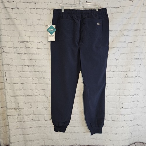 Nwt Essential Threads Mens Navy Mikel Drawstring Jogger Anti- Odor Scrubs L - Picture 8 of 20