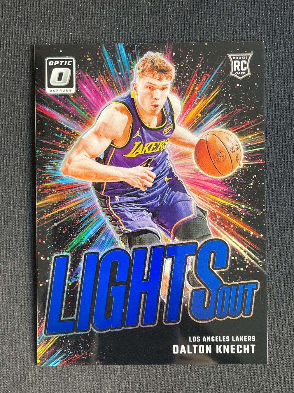 Dalton Knecht 2024-25 Panini Donruss Optic RC Lights Out Blue /49 #8