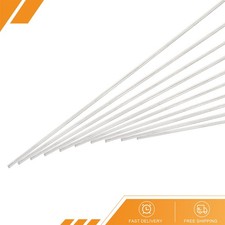 10Pcs 1mm x 300mm Stainless Steel Round Rod, Metal Solid Shaft Rods Lathe Stock