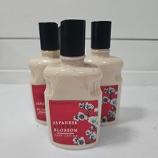 Bath And Body Works Japanese Cherry Blossom Body Lotion Lot Of 3 Three NOS