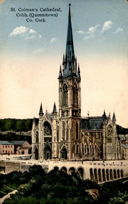 St. Colman's Cathedral, Cobh, Co. Cork - Lawrence Publisher, Dublin Postcard