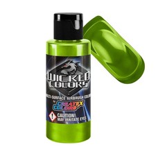 Createx Wicked Colors Pearl Lime Green Airbrush Paint Color 2oz W305 - 2Z