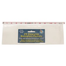 Productions ASH10400 Name Plate Clear Pockets, 0.5" Height, 4.25" Wide, 12.5"...