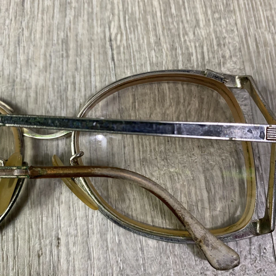 Gafas Tura vintage años 70 #235 azul y plata forma mariposa marcos retro solamente Foto 4 de 4