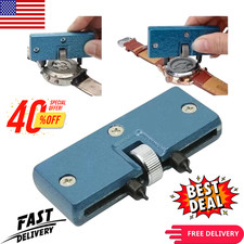 Adjustable Rectangle Watch Back Case Cover Opener Remover Wrench Repair Kit Tool