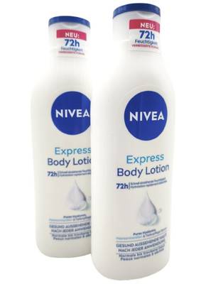 NIVEA Express Body Lotion 2x 400 ml extra schnell einziehende Körperlotion 72h