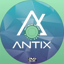 Latest New Release antiX Linux Full Version OS Operating System for PC on DVD
