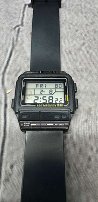 CASIO SDB 300W Digital Watch 1980s Sports ALARM STOPWATCH Japan