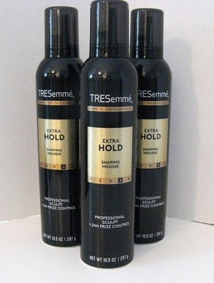 TRESemme Extra Hold Shaping Mousse 10.5 oz Level 4 Professional Sculpt 3PK NEW