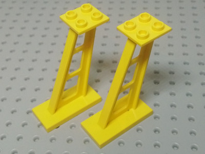 LEGO Stützrang geneigt 2x4x5 (5mm) [4476b] gelb x2
