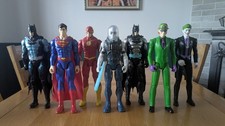 DC 12 Inch Figure Bundle Superman, Batman, Flash, Joker, Mr Freeze, The Riddler