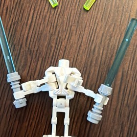LEGO Star Wars 2005 General Grievous Minifigure sw0134 7255 with sabers and cape