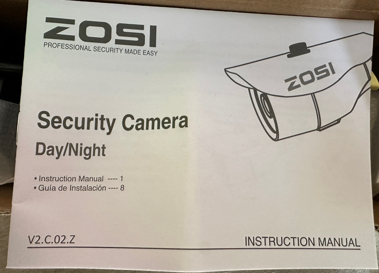 ZOSI ZG2612F Bullet Security Camera with Advanced Night Vision Capabilities