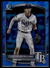 2025 Bowman Chrome Sapphire Carson Williams #BCP-234 Blue Prospect