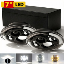 7" inch Round LED Headlights Hi/Lo Beam w/DRL For Freightliner FL112 Truck
