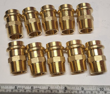 34 Brass Press Male Adapter Alro Lot Of 10 New 34 Brass Press Male Adapter Alro Lot Of 10 New