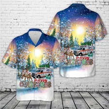 Bell Ambulance Milwaukee Wisconsin Christmas Hawaiian Shirt