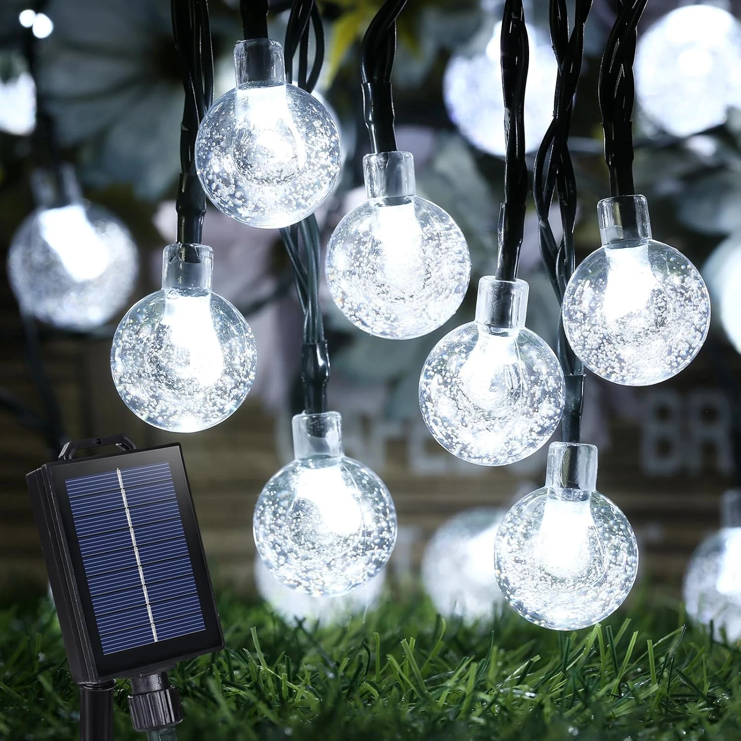 Solar Powered String Lights Waterproof, 39FT 60 LED Outdoor Solar String Lights