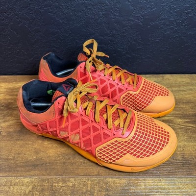 Reebok CrossFit Nano 4.0 M40524 Orange Synthetic Training Shoes Mens Size 14