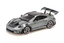 MINICHAMPS 1/18 Porsche 911 992 GT3RS 2023 Silver Diecast Model Car