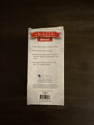 the jingle ball bluetooth wireless speaker ornament ball - Picture 4 of 4